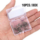 DONQL 10/20/50pcs Fishing Swivels Connector 2#-10# Interlock Pin Snap Rolling Swivel For Fishhook Lure Carp Fishing Accessories