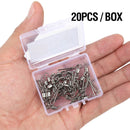 DONQL 10/20/50pcs Fishing Swivels Connector 2#-10# Interlock Pin Snap Rolling Swivel For Fishhook Lure Carp Fishing Accessories