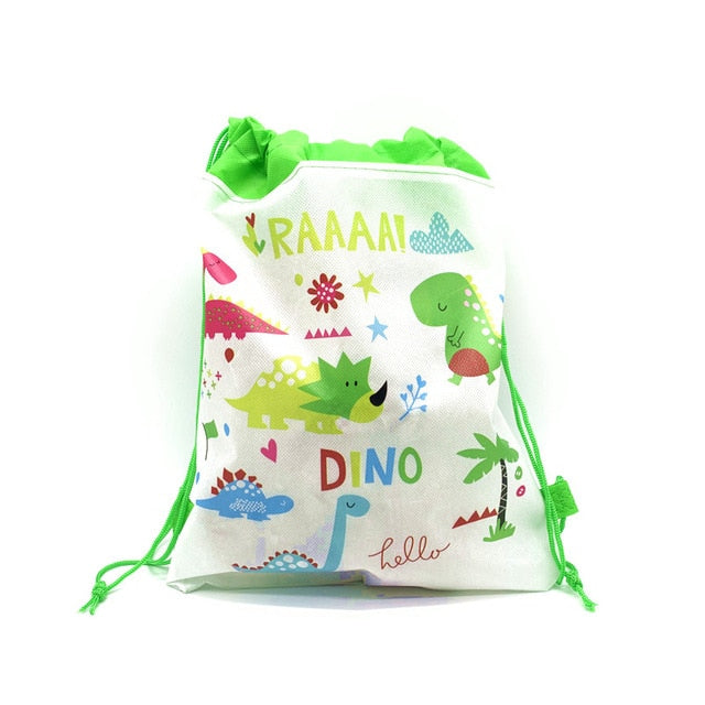 1pcs Disney Non-woven Fabrics Kid Favor Travel Pouch Storage Clothes Shoes Bags Cotton Drawstring Bags School Portable Backpack