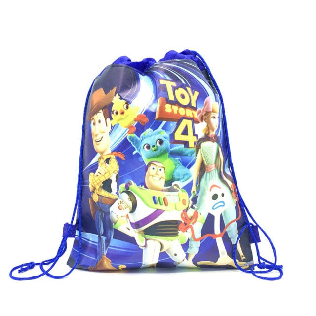 1pcs Disney Non-woven Fabrics Kid Favor Travel Pouch Storage Clothes Shoes Bags Cotton Drawstring Bags School Portable Backpack