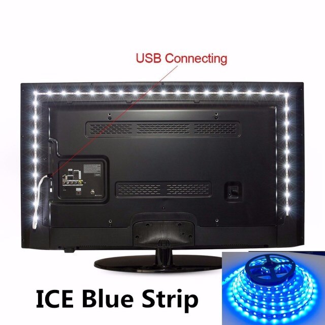 TV Background Light 1M 2M 3M 4M 5M Waterproof 5V USB Led Strip Lighting Decoration USB Input Reading Flexible Russia Low Price
