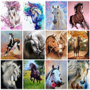 MTEN Diamond Embroidery Anmial Cross Stitch DIY Diamond Painting Horse Diamond Mosaic Rhinestones Home Decor