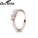 Octbyna Hot Sale Crown Finger Rings For Women Girls Sparkling Zircon Brand Rings Wedding Engagement Jewelry Gift Dropshipping