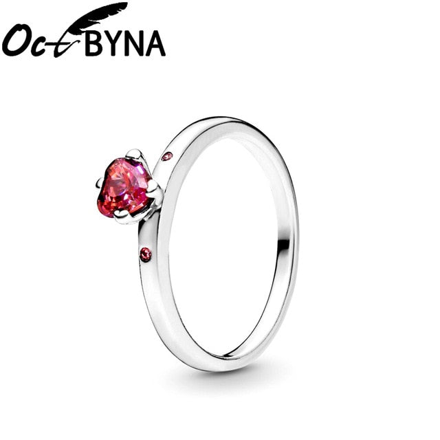 Octbyna Hot Sale Crown Finger Rings For Women Girls Sparkling Zircon Brand Rings Wedding Engagement Jewelry Gift Dropshipping