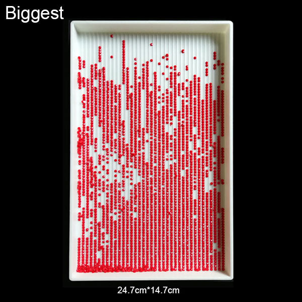HOMFUN Diamond Painting Accessories Large Capacity DIY Tweezers Diamond Plate Handwork Square Round Rhinestone Tray Big Tools