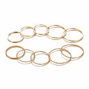 Minimalist Gold Sliver Rings Set For Women 2019 Punk Geometric Crystal Round Twist Knuckle Ring Female Fashion Finger Jewelry