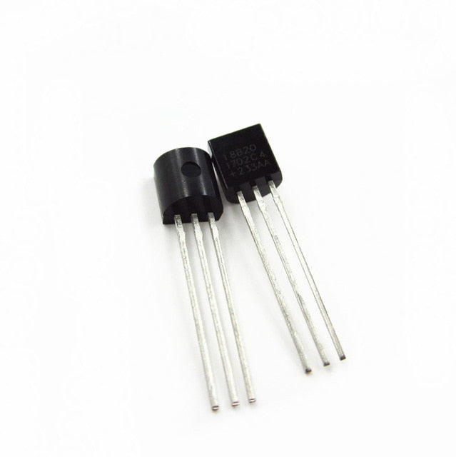 10PCS Waterproof 18B20 temperature probe temperature sensor Stainless steel package 1 meter/2meter/3meters wire (DS18B20)