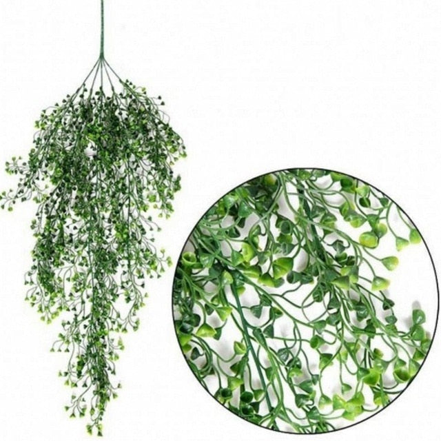 85CM Artificial Hanging Flower Plant Fake Vine Willow Rattan Flowers Artificial Hanging Plant For Home Garden Wall Decoration