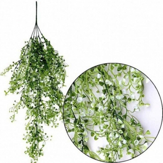 85CM Artificial Hanging Flower Plant Fake Vine Willow Rattan Flowers Artificial Hanging Plant For Home Garden Wall Decoration