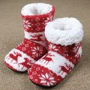 Home Slippers Women Winter Floor Shoes Christmas Elk Indoor Socks Shoes Warm Fur Slides Ladies Plush Slippers Pantoffels Dames