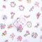 50pcs/pack Cute Flower Unicorn Posters Mini Paper Sticker Decoration Diary Scrapbooking Label Sticker Stationery
