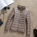 Winter Women 90% Ultra Light Down Jacket White Duck Down Hooded Jacket Long Sleeve Warm Coat Parka Female Solid Portable Outwear