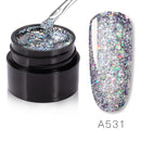 ROSALIND 5ml Shiny Diamond Glitter Gel Nail Polish Hybrid Varnishes For Manicure Nail Art Design Gel Polish Top and Base Set