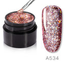 ROSALIND 5ml Shiny Diamond Glitter Gel Nail Polish Hybrid Varnishes For Manicure Nail Art Design Gel Polish Top and Base Set