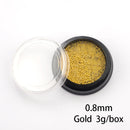 3g Nail Art Mini Stainless Steel Metal Bead Grey Rose Gold Small Micro Caviar Nails Beads 3D Decorations