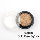 3g Nail Art Mini Stainless Steel Metal Bead Grey Rose Gold Small Micro Caviar Nails Beads 3D Decorations