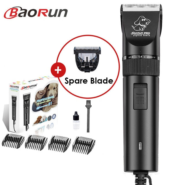 Baorun S1 High Power Dog Hair Cutter Professional Electric Pet Cat Clipper Grooming Trimmer Pets Haircut Shaver Mower For Animal