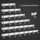 304 Stainless Steel Hook Punch-free Hooks Bathroom Towel Hook Strong Seamless Kitchen Hooks Metal Storage Rack Organizer