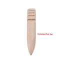 Multi-Size Wood Slicker Leather Solid Wood Round Burnishing Edge for Polished Edge Leather Craft Working Tool