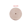 Multi-Size Wood Slicker Leather Solid Wood Round Burnishing Edge for Polished Edge Leather Craft Working Tool