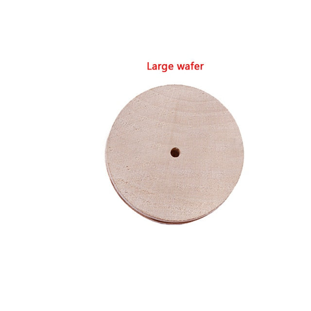 Multi-Size Wood Slicker Leather Solid Wood Round Burnishing Edge for Polished Edge Leather Craft Working Tool