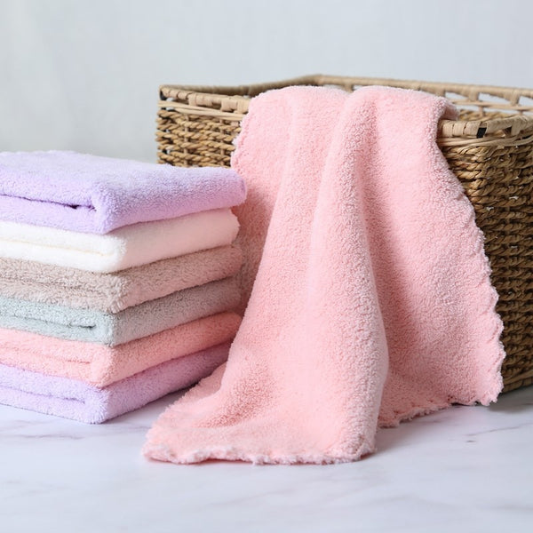 25x25cm  4pcs Superfine fiber Cartoon melange child towel Hand Towel pinafore Home Cleaning Face for baby for Kids High Quality