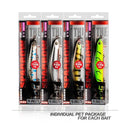 BEARKING Best price 4pcs each set assorted colors, minnow crank  magnet system hot model crank bait