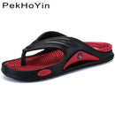Soft Men Slippers Shoes Big Size Fashion Massage Summer Water Male Sandals High Quality Flat Beach Shoes Non-slip Mens Flip Flop