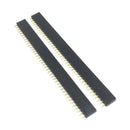 10pcs 40 Pin 1x40 Single Row Male And Female 2.54 Breakable Pin Header Connector Strip For Arduino Black