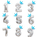 2pcs 32inch Digit Foil Balloons Number Air Balloon happy  Birthday Party Decorations Kids toy ball Ans Decoracao Coroa