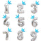 2pcs 32inch Digit Foil Balloons Number Air Balloon happy  Birthday Party Decorations Kids toy ball Ans Decoracao Coroa