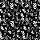 New Design Fashion Hip Hop 100% Cotton Skull Bandana Square Scarf Black Paisley Bicycle Headband For Women/Men/Boys/Girls