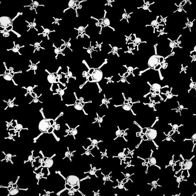 New Design Fashion Hip Hop 100% Cotton Skull Bandana Square Scarf Black Paisley Bicycle Headband For Women/Men/Boys/Girls