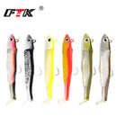 FTK black minnow jig head fishing lure soft pike lure 5g/12g/ 25g bass fishing shad soft bait boat code seabass bait for Zand