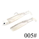 FTK black minnow jig head fishing lure soft pike lure 5g/12g/ 25g bass fishing shad soft bait boat code seabass bait for Zand