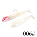 FTK black minnow jig head fishing lure soft pike lure 5g/12g/ 25g bass fishing shad soft bait boat code seabass bait for Zand