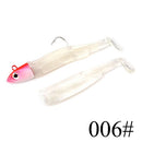 FTK black minnow jig head fishing lure soft pike lure 5g/12g/ 25g bass fishing shad soft bait boat code seabass bait for Zand