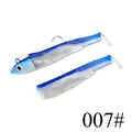 FTK black minnow jig head fishing lure soft pike lure 5g/12g/ 25g bass fishing shad soft bait boat code seabass bait for Zand