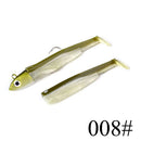 FTK black minnow jig head fishing lure soft pike lure 5g/12g/ 25g bass fishing shad soft bait boat code seabass bait for Zand