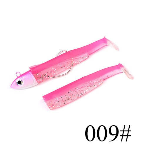 FTK black minnow jig head fishing lure soft pike lure 5g/12g/ 25g bass fishing shad soft bait boat code seabass bait for Zand