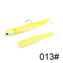 FTK black minnow jig head fishing lure soft pike lure 5g/12g/ 25g bass fishing shad soft bait boat code seabass bait for Zand