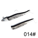 FTK black minnow jig head fishing lure soft pike lure 5g/12g/ 25g bass fishing shad soft bait boat code seabass bait for Zand