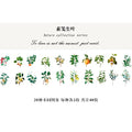 40pcs/pack Refreshing Plants Flower Sticker Decoration Stickers Diary Scrapbooking Label Sticker Stationery