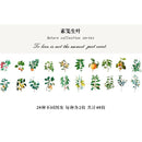 40pcs/pack Refreshing Plants Flower Sticker Decoration Stickers Diary Scrapbooking Label Sticker Stationery