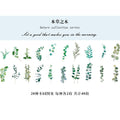 40pcs/pack Refreshing Plants Flower Sticker Decoration Stickers Diary Scrapbooking Label Sticker Stationery