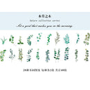 40pcs/pack Refreshing Plants Flower Sticker Decoration Stickers Diary Scrapbooking Label Sticker Stationery