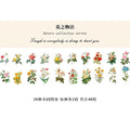 40pcs/pack Refreshing Plants Flower Sticker Decoration Stickers Diary Scrapbooking Label Sticker Stationery