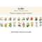 40pcs/pack Refreshing Plants Flower Sticker Decoration Stickers Diary Scrapbooking Label Sticker Stationery