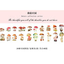 40pcs/pack Refreshing Plants Flower Sticker Decoration Stickers Diary Scrapbooking Label Sticker Stationery