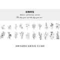 40pcs/pack Refreshing Plants Flower Sticker Decoration Stickers Diary Scrapbooking Label Sticker Stationery